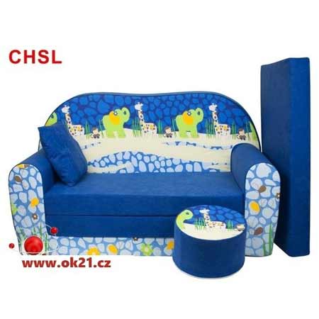 Rozkladacie veľké kreslo pre deti - vzor CHSL