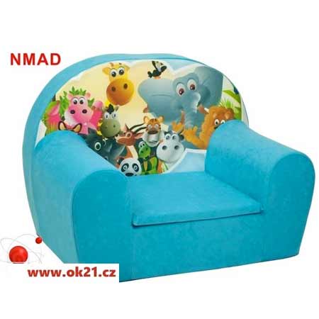 Rozkladacie malé kreslo pre deti - vzor NMAD