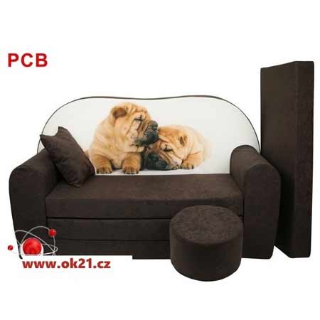 Rozkladacie veľké kreslo pre deti - vzor PCB