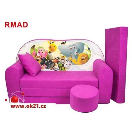 Rozkladacie veľké kreslo pre deti - vzor RMAD