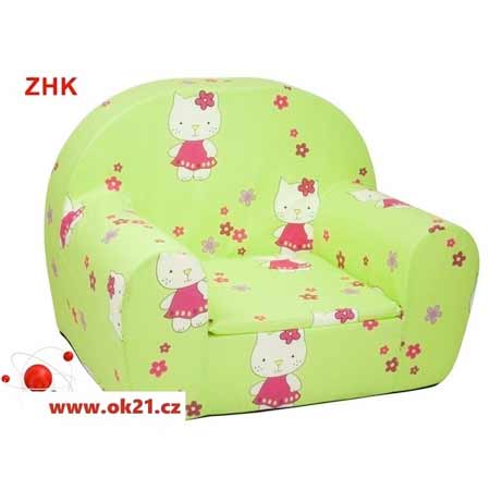 Rozkladacie malé kreslo pre deti - vzor ZHK