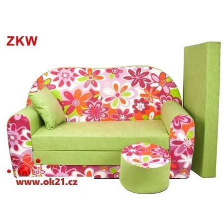 Rozkladacie veľké kreslo pre deti - vzor ZKW