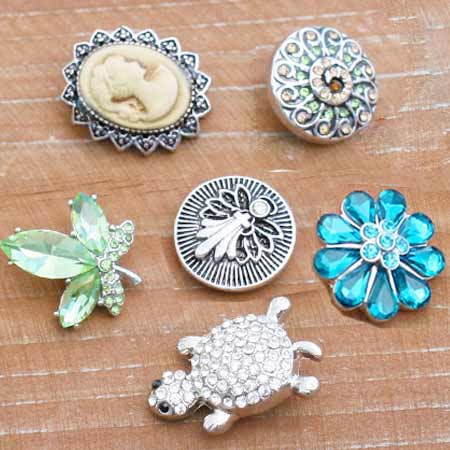 3 cvoky ku koženému náramku - na výber vzory 1 až 10