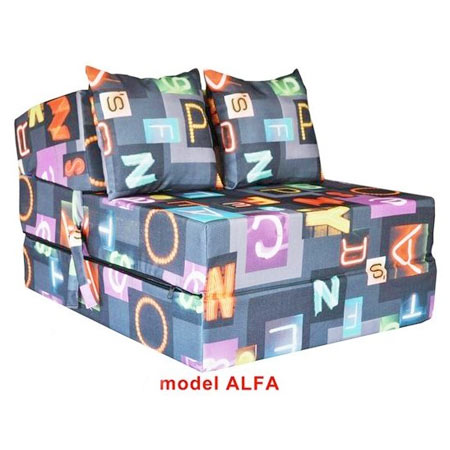 Rozkladacie kreslo s potlačou - model Alfa