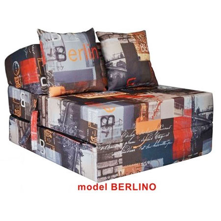 Rozkladacie kreslo s potlačou - model Berlino