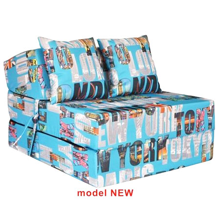 Rozkladacie kreslo s potlačou - model New