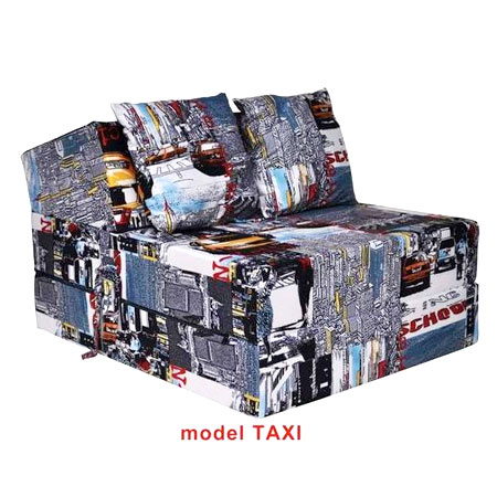 Rozkladacie kreslo s potlačou - model Taxi