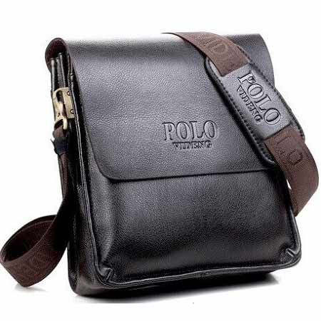 Pánska taška POLO - farba tmavohnedá