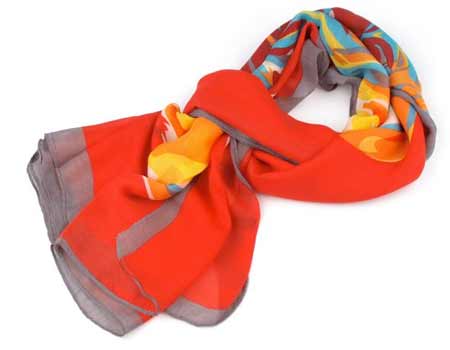 Šatka Ruža - farba červená