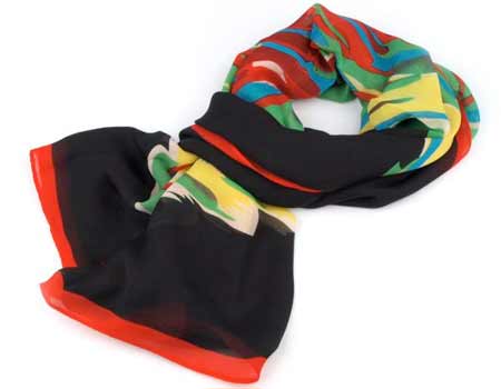 Šatka Ruža - farba čierna