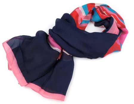 Šatka Ruža - farba modrá