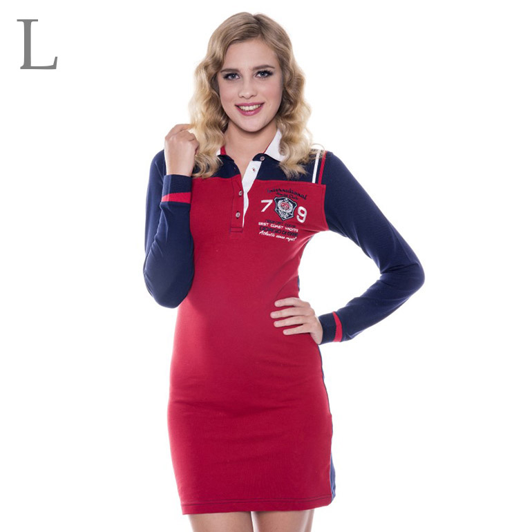 Dámske šaty s dlhým rukávom: model 4 veľkosť L