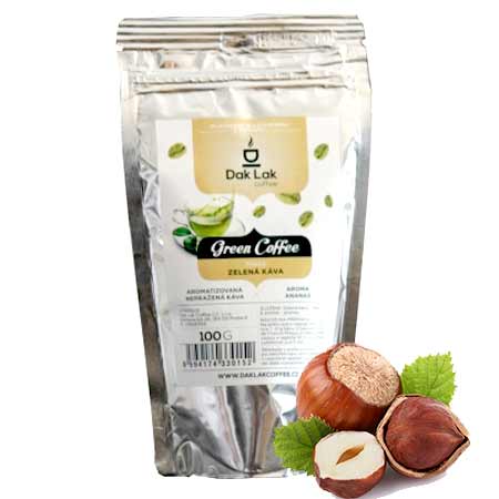 BIO zelená káva (100g) - príchuť oriešky