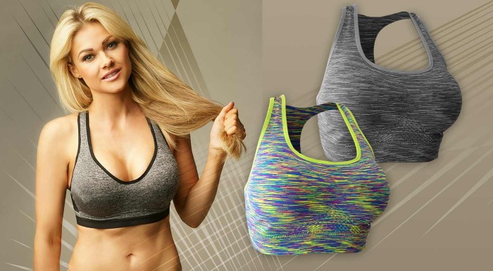 Farebné športové podprsenky so zipsom i bez