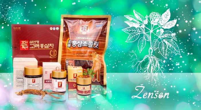 Zdravé doplnky z pravého červeného ženšenu