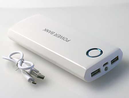 Power banka B-20000P bielo-modrá