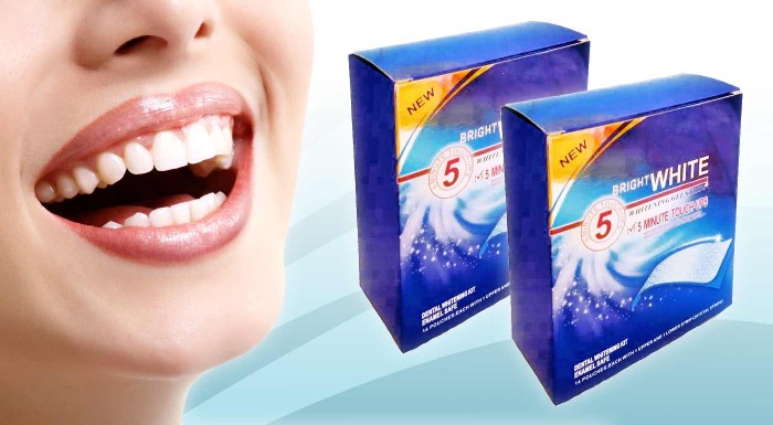 Účinné bieliace pásiky Bright White