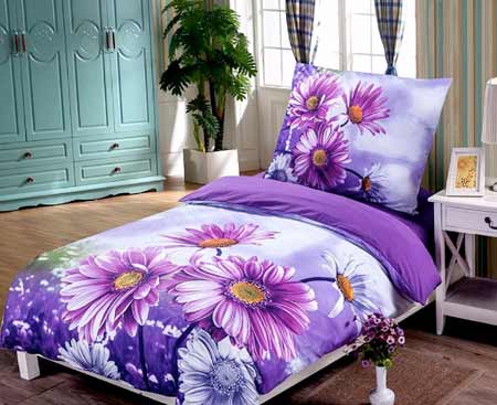 3D obliečky - Fialová margarétka