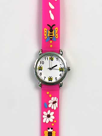 Detské ručičkové hodinky s motívom motýľov