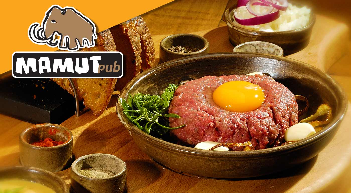 Vynikajúci tatarák s hriankami v Mamut Pube