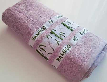 1 kus bambusovej osušky - farba fialová