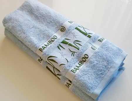 1 kus bambusovej osušky - farba modrá