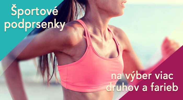 Farebné športové podprsenky so zipsom i bez