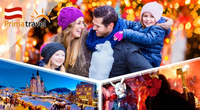 Predvianočný čas v Mariazelli s behom čertov