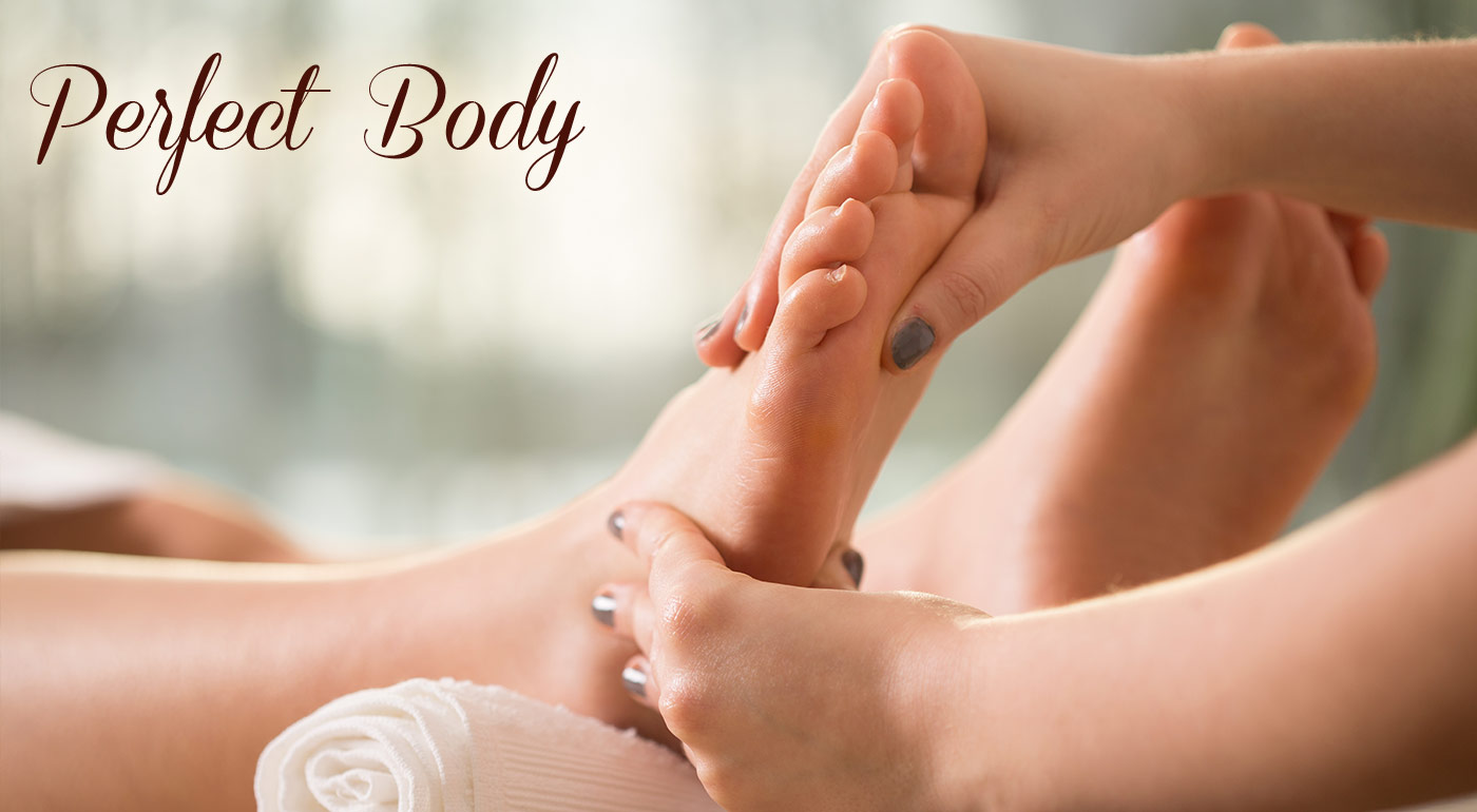 Polhodinová reflexná masáž chodidiel