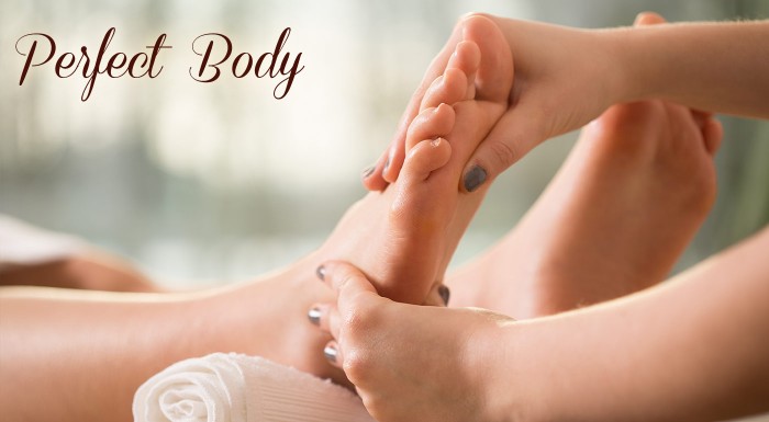 Polhodinová reflexná masáž chodidiel