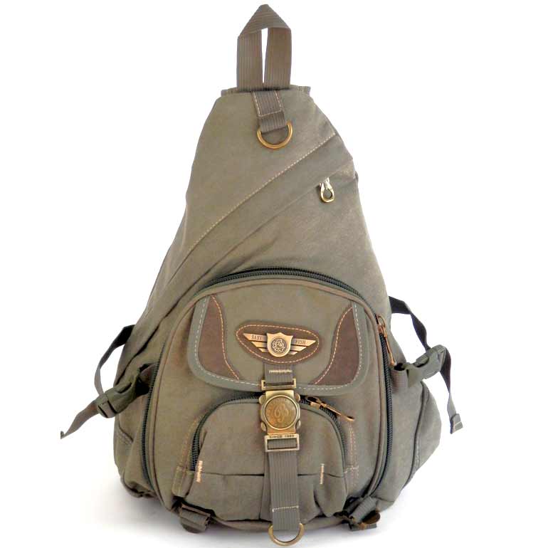 Batoh na jedno plece - zelený