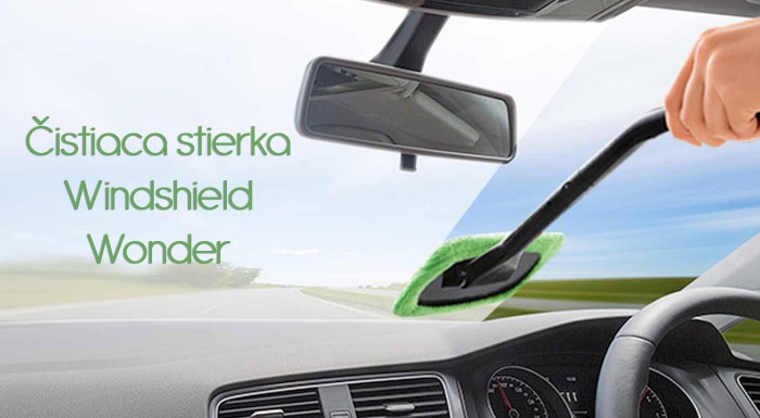 Praktická stierka na čistenie predného skla auta