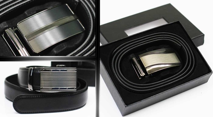 Pánske opasky z pravej kože v darčekovom balení