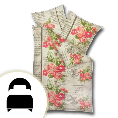 Obliečky pre jednolôžko - model B ruže