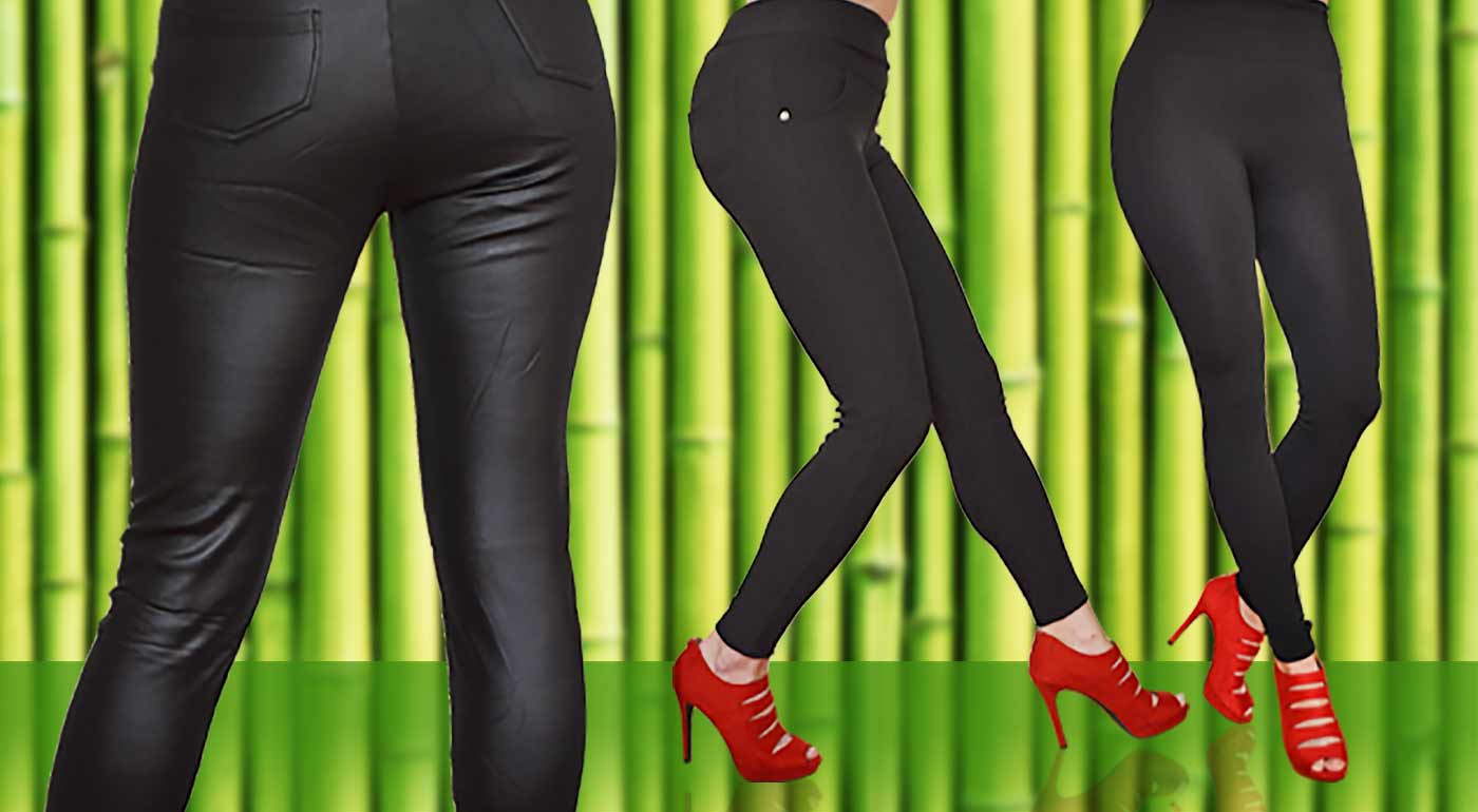 Nohavice alebo hrejivé legíny z bambusového vlákna