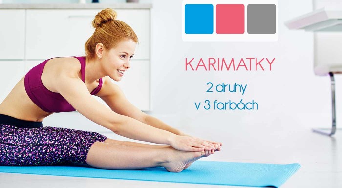 Karimatky na cvičenie s praktickou taškou