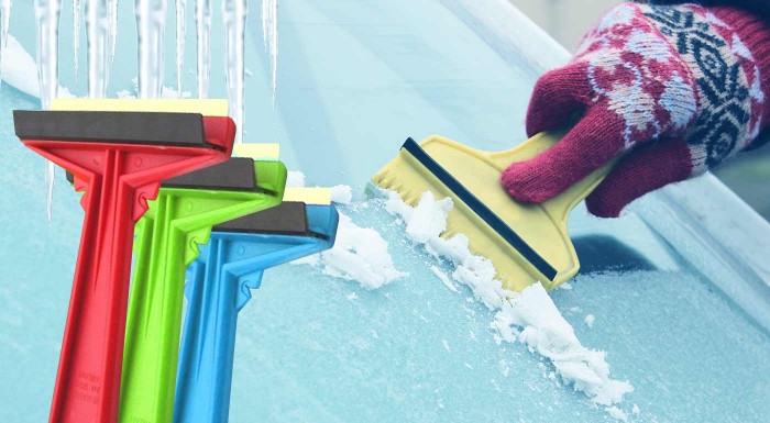 Fínska škrabka MURSKA proti námraze na aute