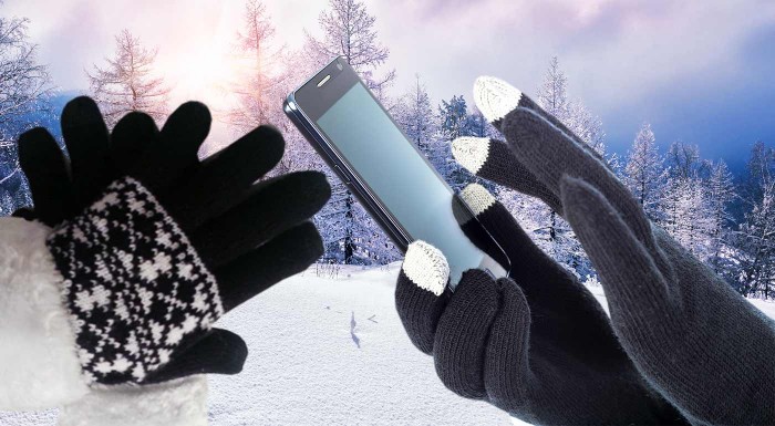 Hrejivé rukavice na dotykové mobilné telefóny