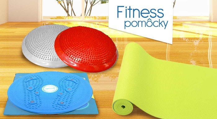 Fitness pomôcky na cvičenie či zdravé sedenie