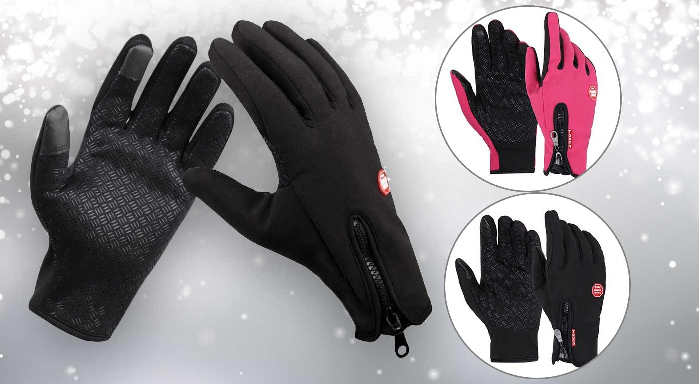 Zimné rukavice s úpravou na ovládanie smartfónov