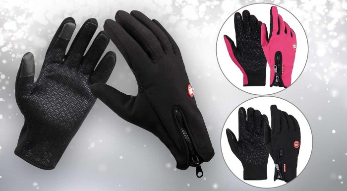 Zimné rukavice s úpravou na ovládanie smartfónov