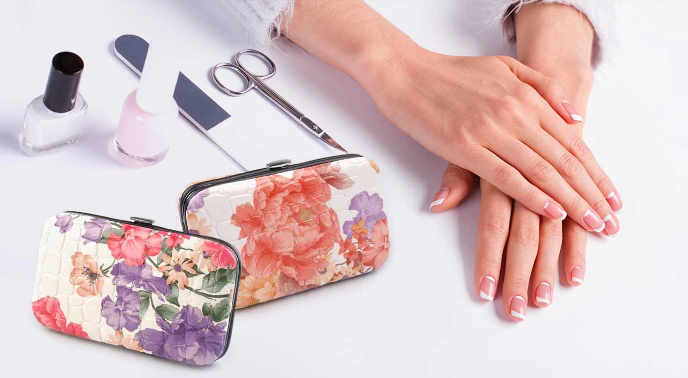 6-dielna sada na manikúru v štýlovom puzdre