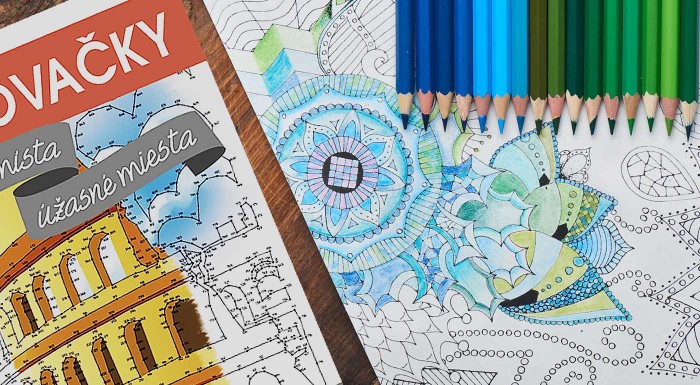 Antistresové omaľovánky a spojovačky pre dospelých