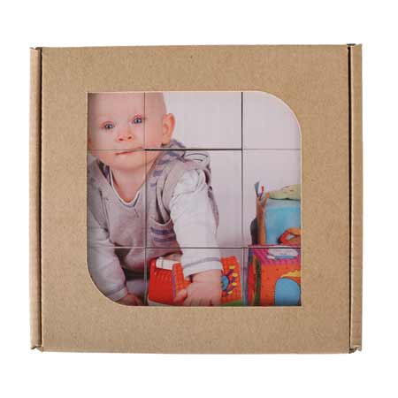 Detské kocky s fotopotlačou v darčekovej krabičke - 9 kociek v balení