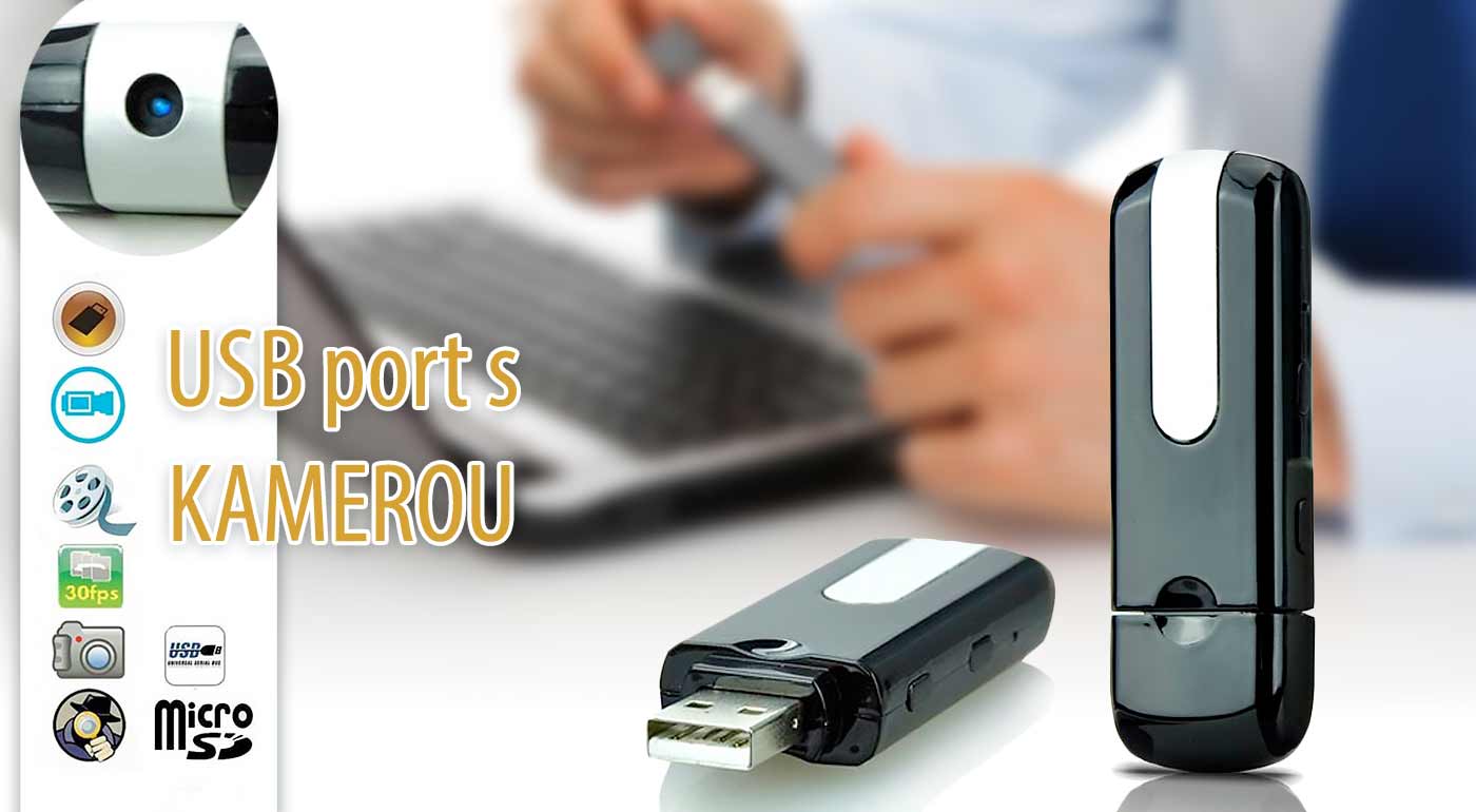 Špiónsky USB kľúč s kamerou pre nahrávanie videí