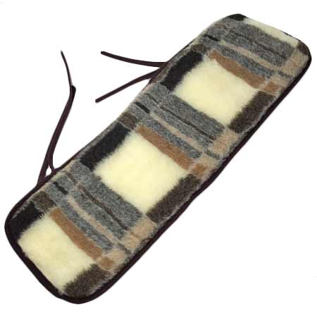 Ľadvinový pás z ovčej vlny s kockami