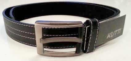 Pánsky kožený opasok s oceľovou prackou - model 10