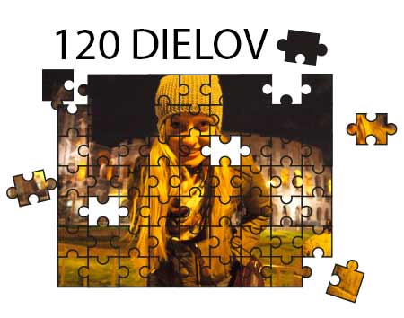 Puzzle vo veľkosti A4 (120 dielov)