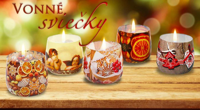 Vianočné voňavé sviečky