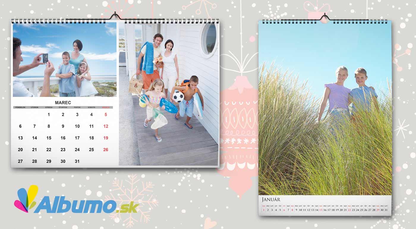 Veľké kalendáre s vlastnými fotografiami